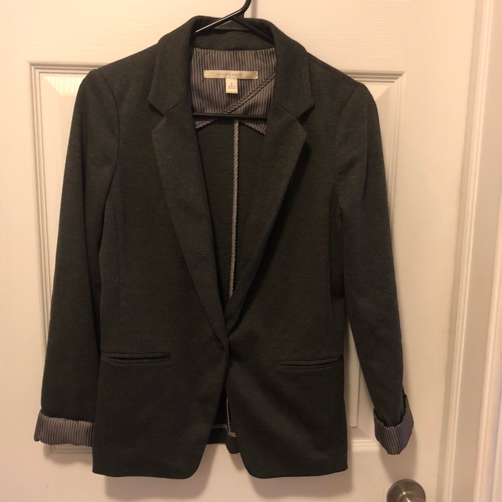 Grey casual blazer